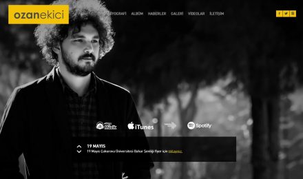 ozanekici.com Web Site Tasarımı